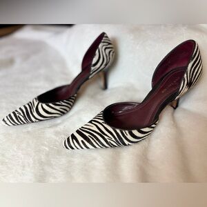 Ann Taylor Pointed Toe Zebra Size 6
